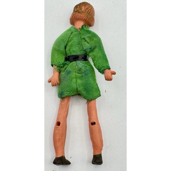 Vintage Caco Dolls Dad Mom Set 2 Dollhouse Couple Thread Wrapped Bendable Limbs - Picture 4 of 10